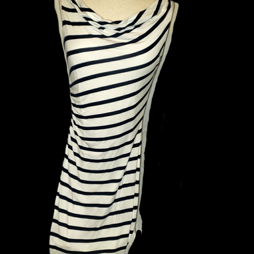 5/35 NEW LOFT ANN TAYLOR DRESS SLVLESS STRIPED